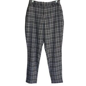 Hot Topic Y2K Plaid Checkered High-Waist Black & White Pants - M